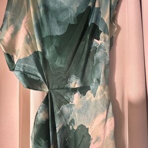 ASOS Green and Pink Maxi Dress